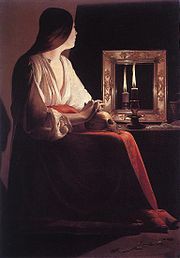 Georges de La Tour : La Madeleine aux deux flammes